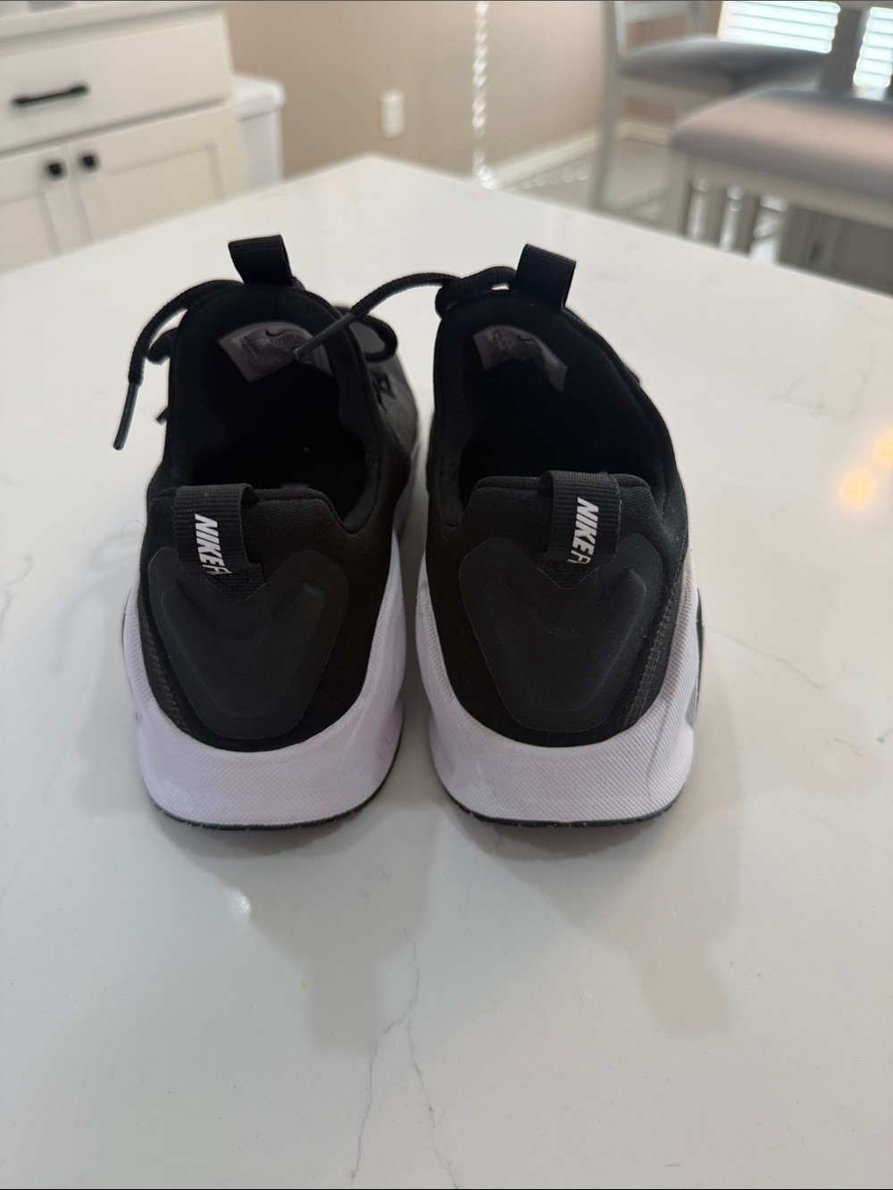 Nike Free Metcon 6 Black and White Slip-On Training Sneakers - Picture 6 of 7
